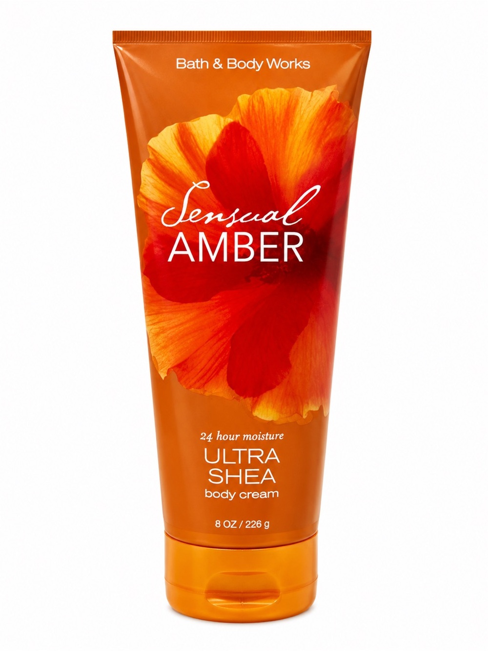 Bath & Body Works Sensual Amber Ultra Shea Body Cream - Orange & Red